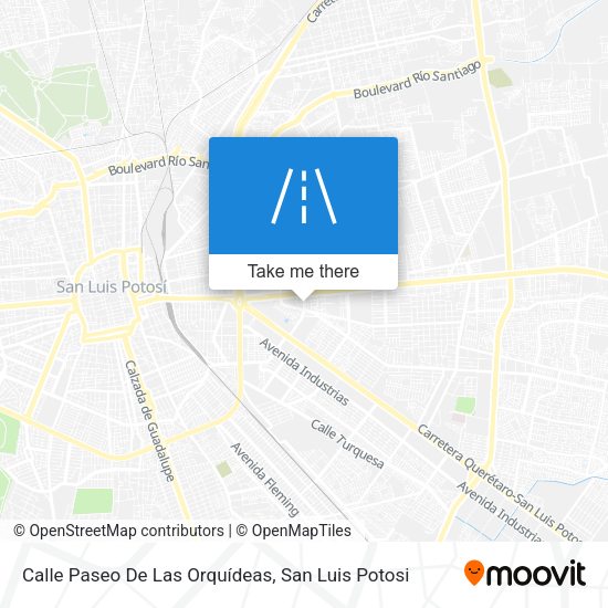 Mapa de Calle Paseo De Las Orquídeas