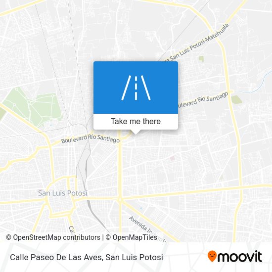 Calle Paseo De Las Aves map