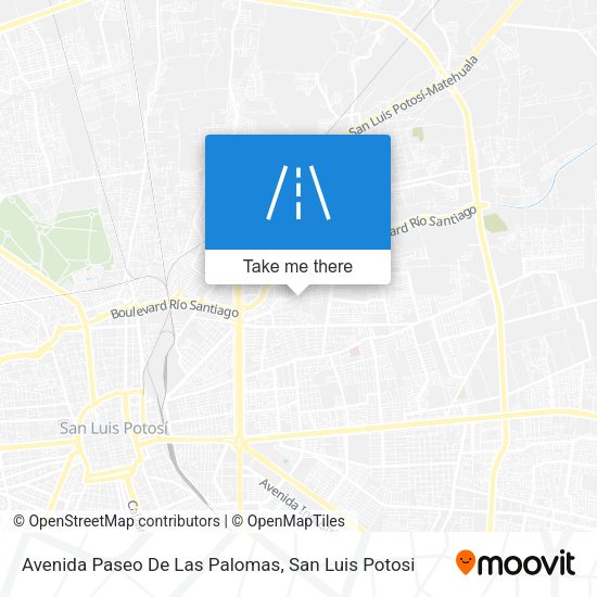 Avenida Paseo De Las Palomas map