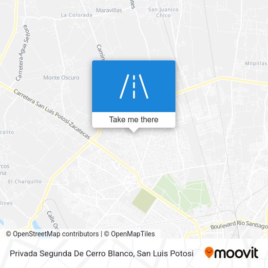 Mapa de Privada Segunda De Cerro Blanco
