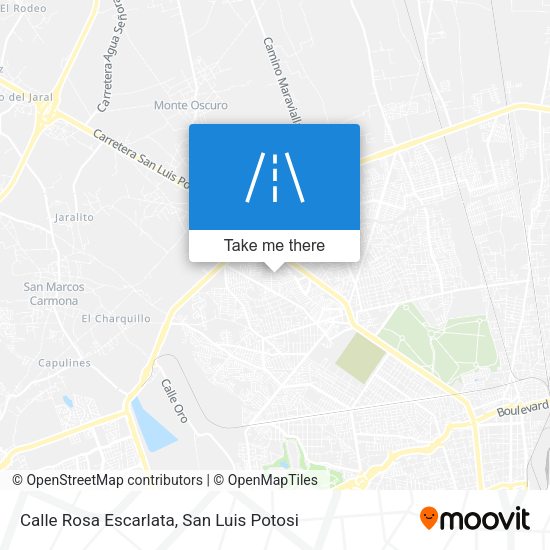 Mapa de Calle Rosa Escarlata