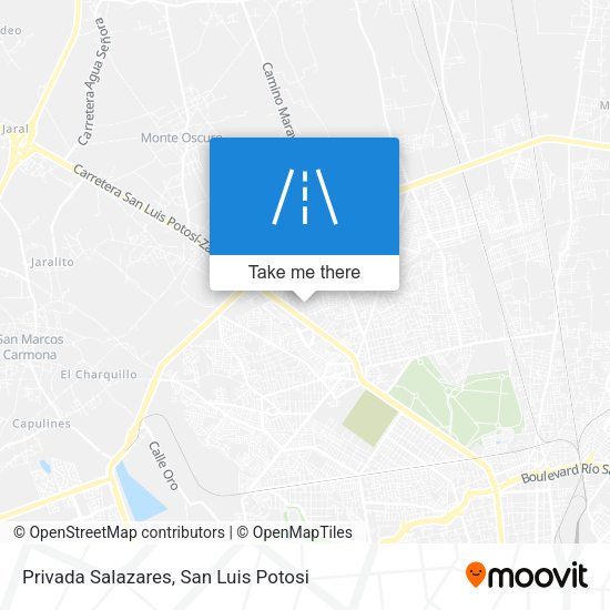 Privada Salazares map