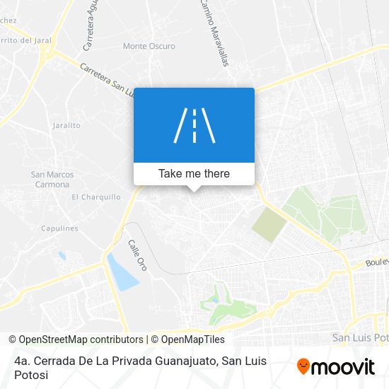 Mapa de 4a. Cerrada De La Privada Guanajuato