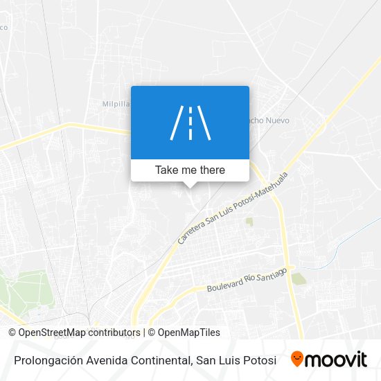 Prolongación Avenida Continental map