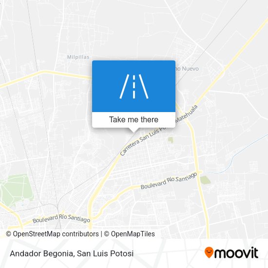 Andador Begonia map