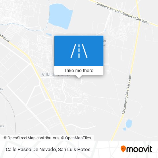 Calle Paseo De Nevado map