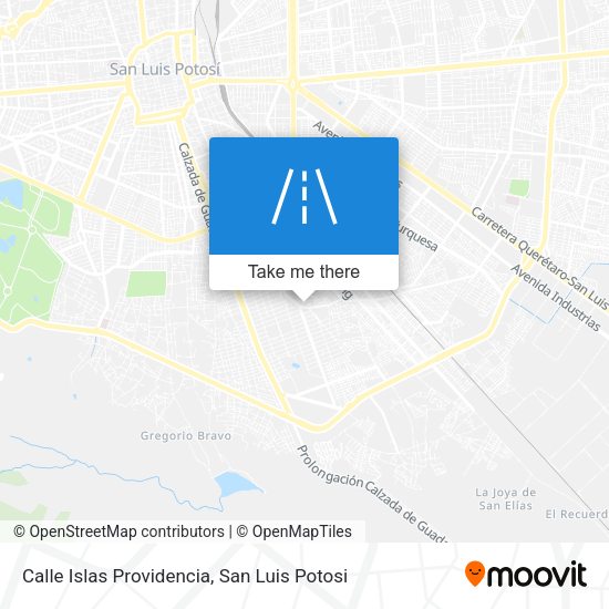 Calle Islas Providencia map