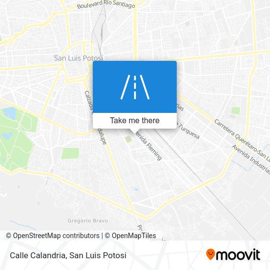 Calle Calandria map