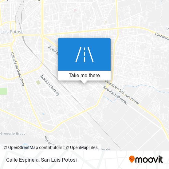 Calle Espinela map