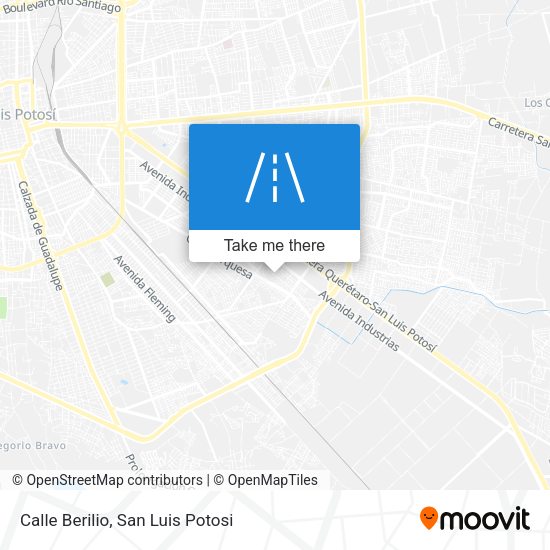 Mapa de Calle Berilio