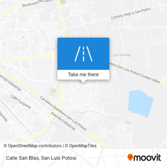 Calle San Blas map