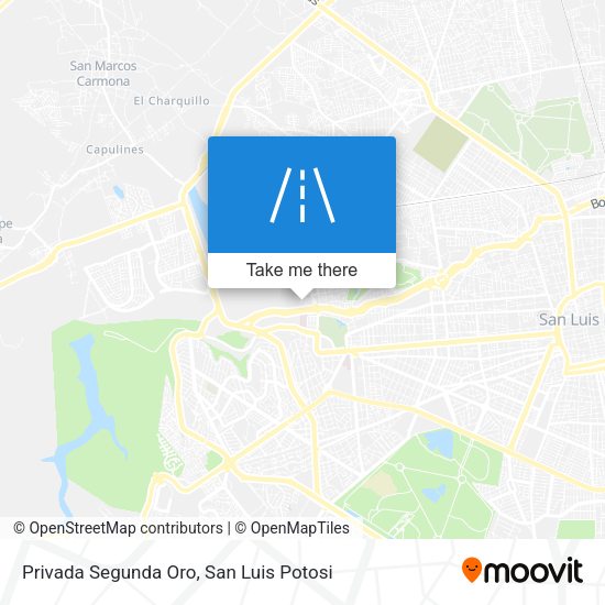 Privada Segunda Oro map