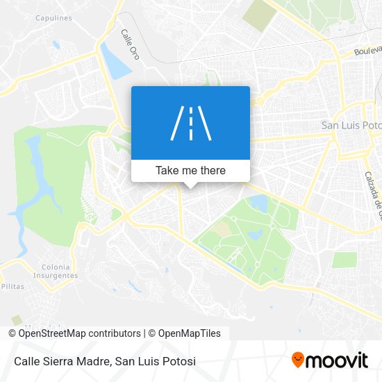 Calle Sierra Madre map