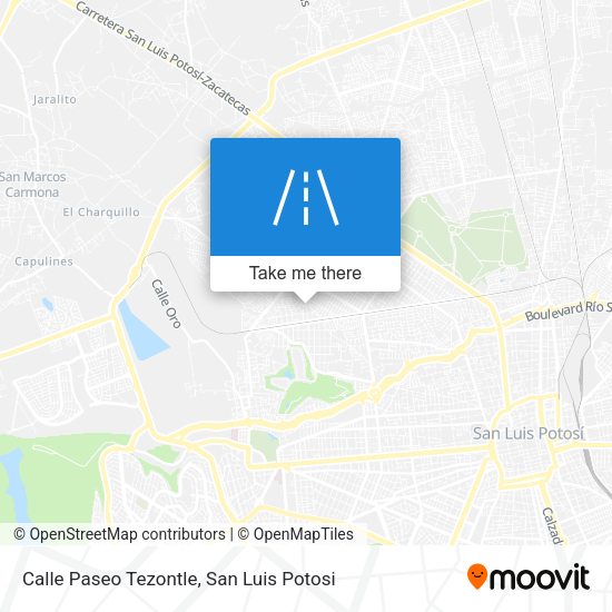 Calle Paseo Tezontle map