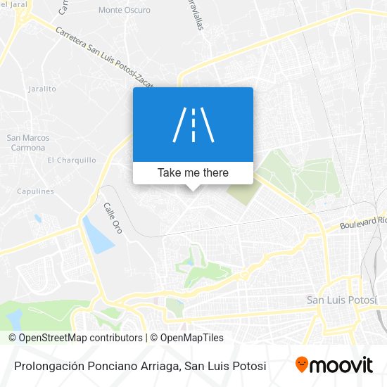Mapa de Prolongación Ponciano Arriaga