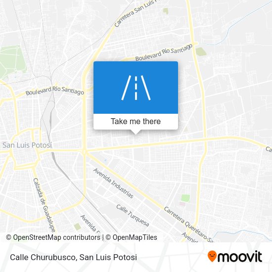 Mapa de Calle Churubusco