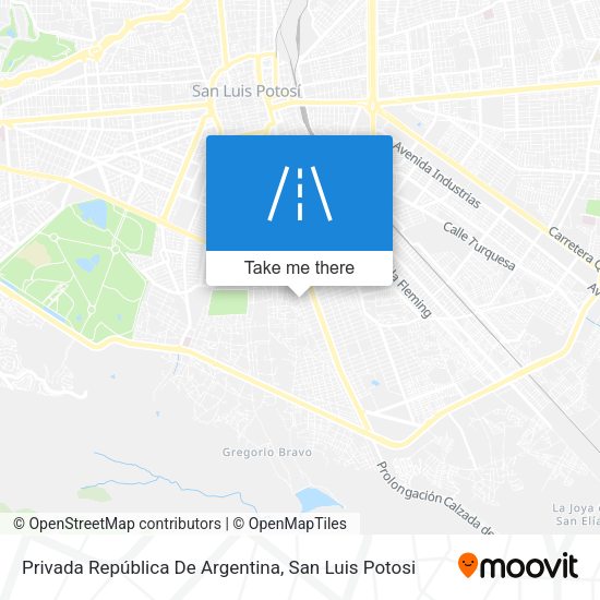 Privada República De Argentina map