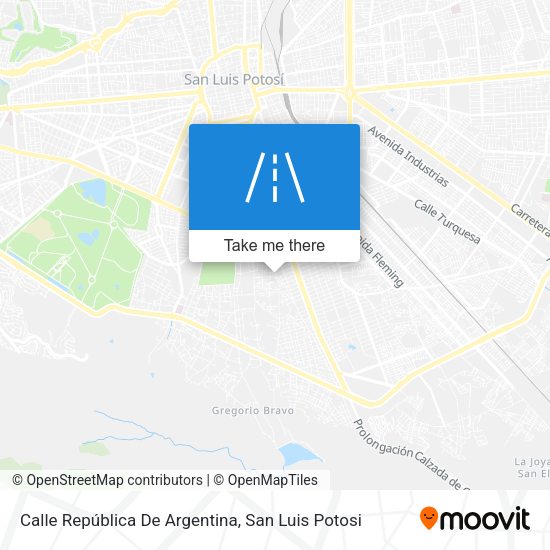 Calle República De Argentina map