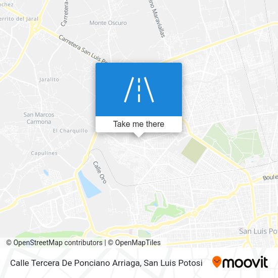 Calle Tercera De Ponciano Arriaga map