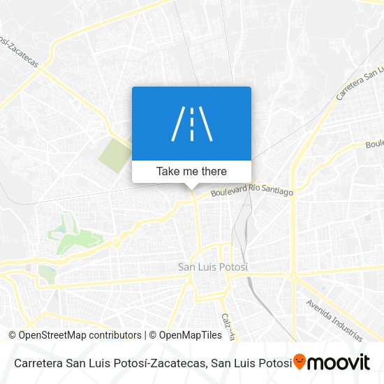 Mapa de Carretera San Luis Potosí-Zacatecas