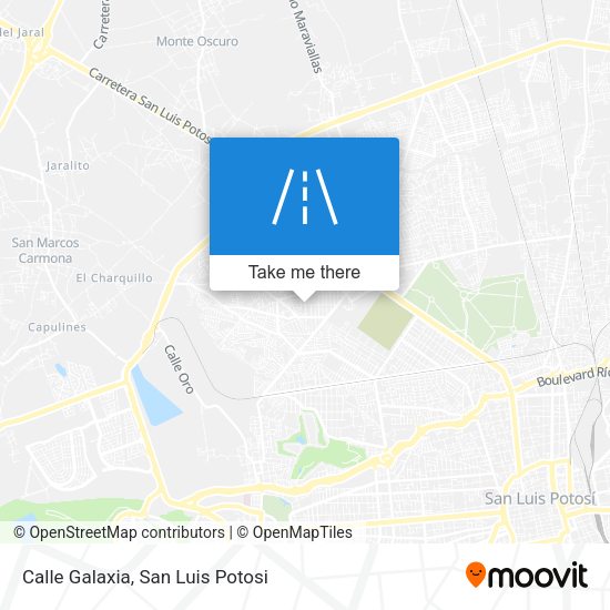 Mapa de Calle Galaxia