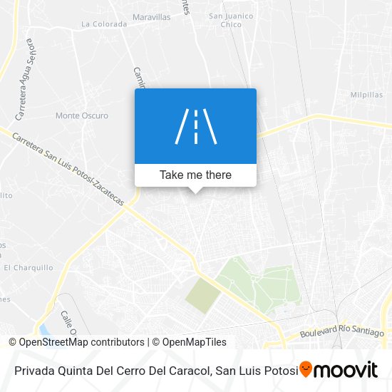 Privada Quinta Del Cerro Del Caracol map