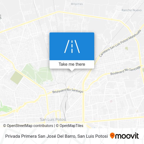 Privada Primera San José Del Barro map