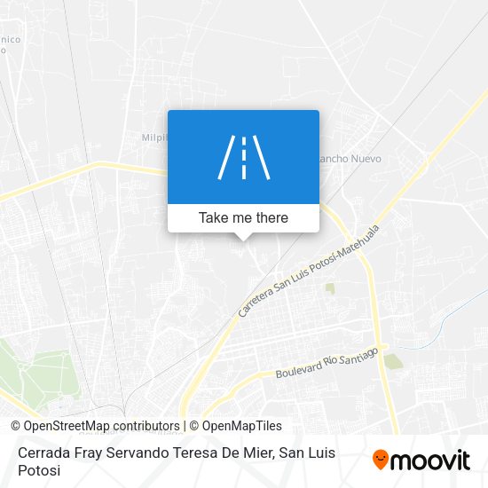 Mapa de Cerrada Fray Servando Teresa De Mier
