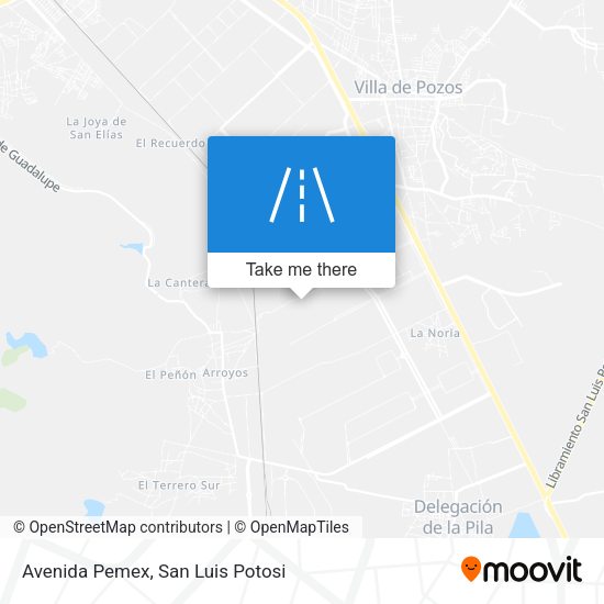 Mapa de Avenida Pemex
