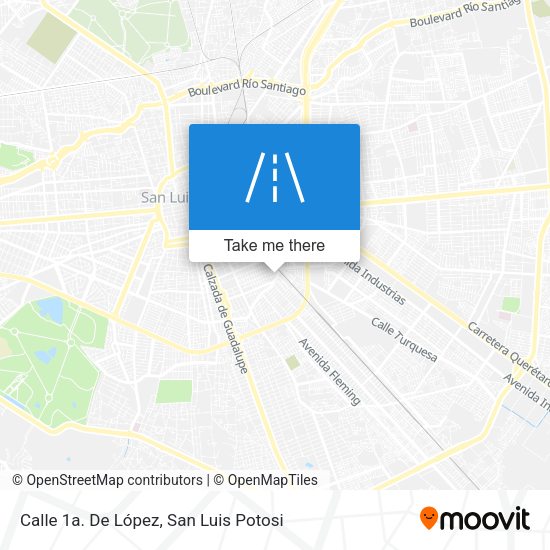Calle 1a. De López map