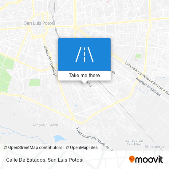 Calle De Estados map