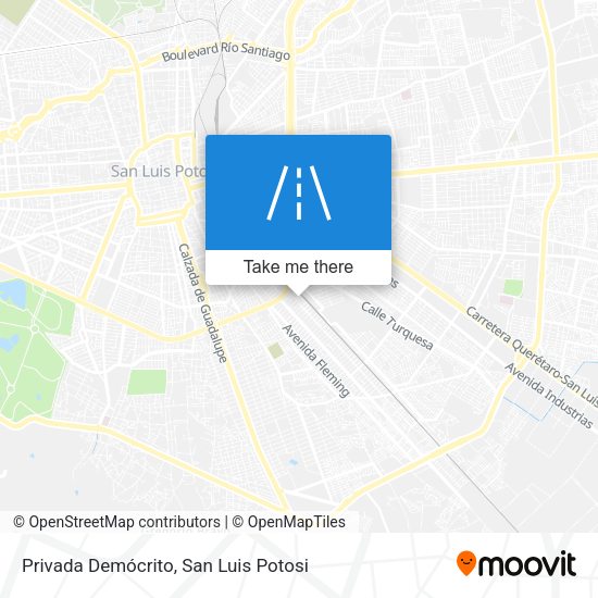 Privada Demócrito map