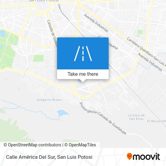 Calle América Del Sur map