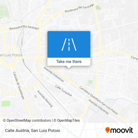 Calle Austria map