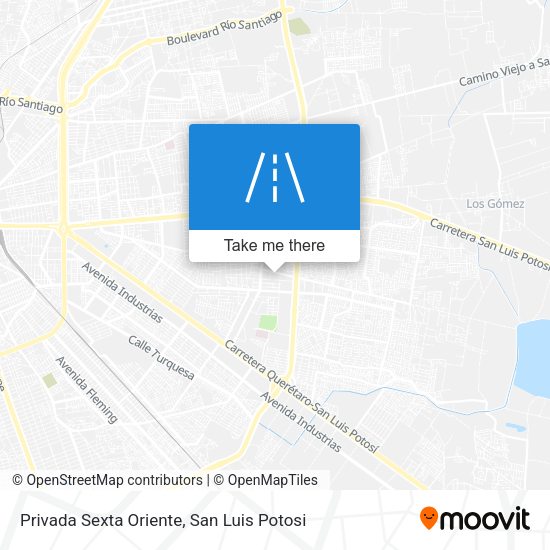 Privada Sexta Oriente map