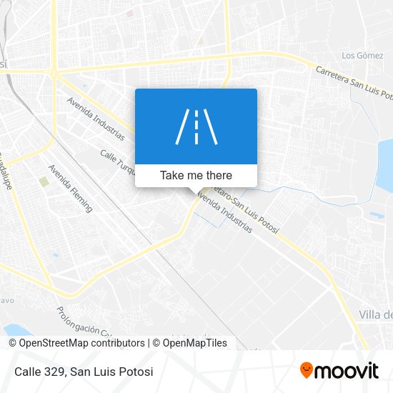 Calle 329 map