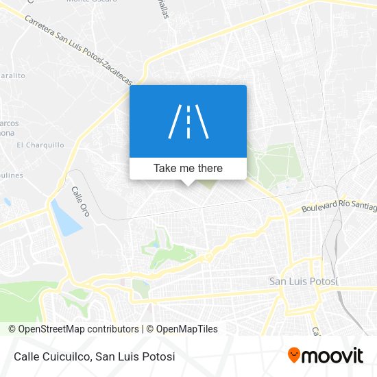 Calle Cuicuilco map