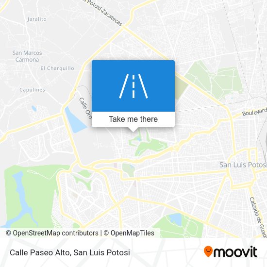 Mapa de Calle Paseo Alto