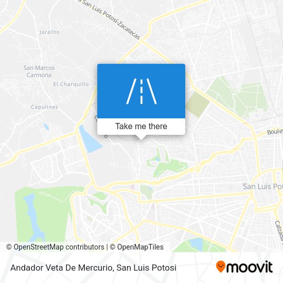 Mapa de Andador Veta De Mercurio