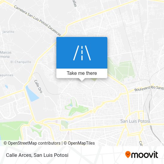 Calle Arces map