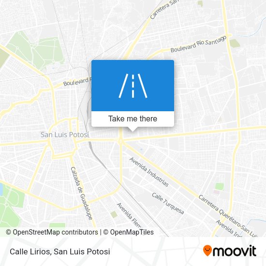 Calle Lirios map