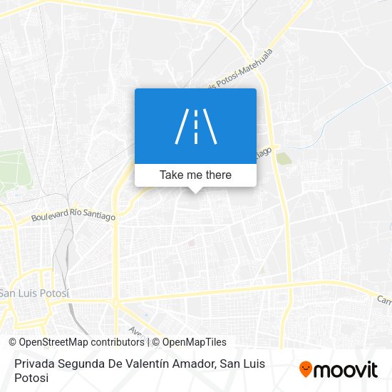 Privada Segunda De Valentín Amador map