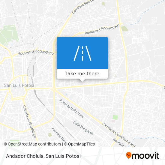 Andador Cholula map