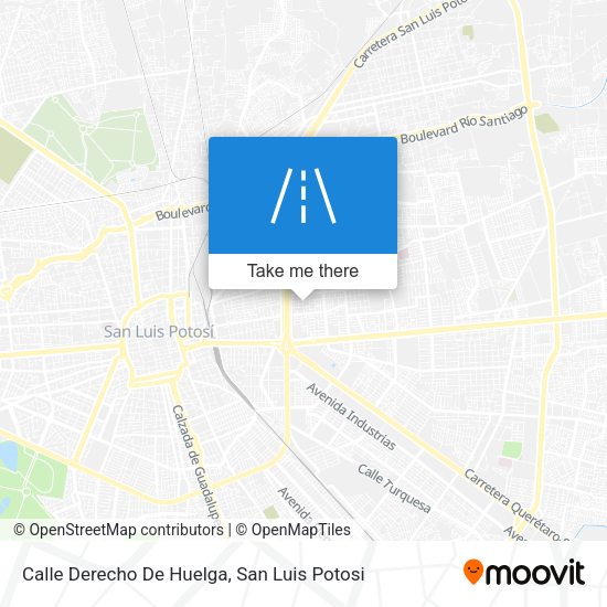 Mapa de Calle Derecho De Huelga