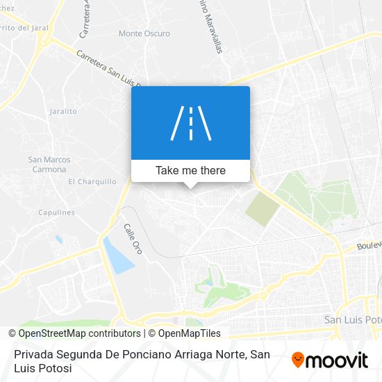 Mapa de Privada Segunda De Ponciano Arriaga Norte