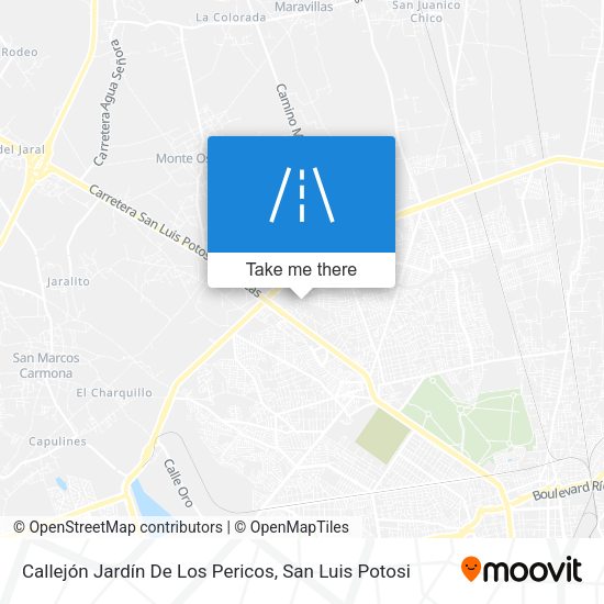 Mapa de Callejón Jardín De Los Pericos