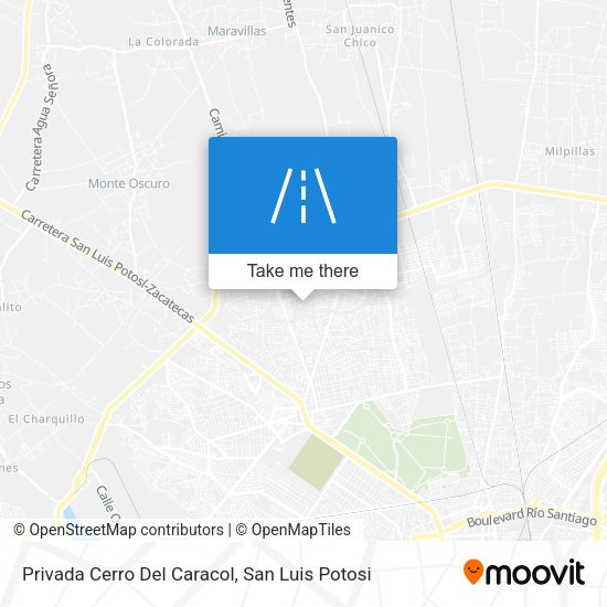 Privada Cerro Del Caracol map
