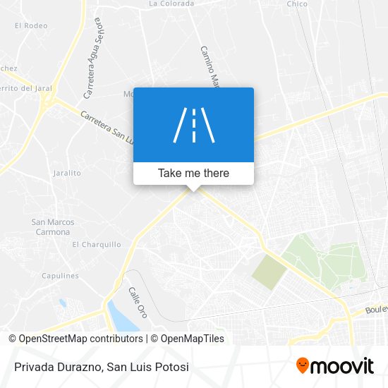 Privada Durazno map