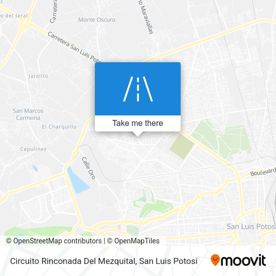 Circuito Rinconada Del Mezquital map