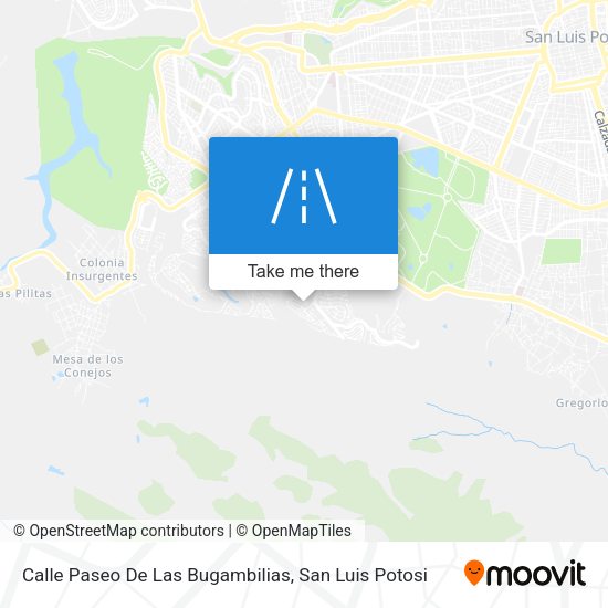 Mapa de Calle Paseo De Las Bugambilias